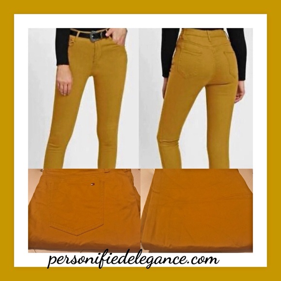 NEW Tommy Hilfiger Harvest Gold Modern Skinny Stretch Jeans Size 16 - Picture 7 of 7